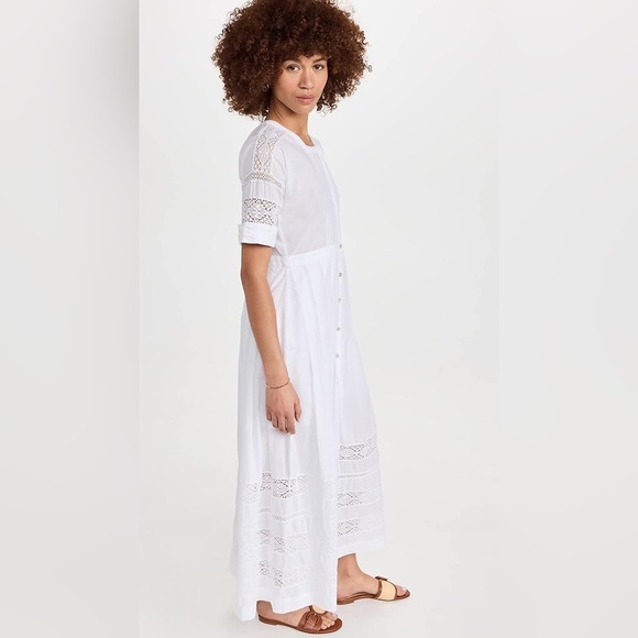 LoveShackFancy Edie Cotton Maxi Dress- White - Picture 2 of 11